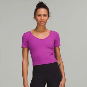 Lululemon Vivid plum align shirt. Size 0